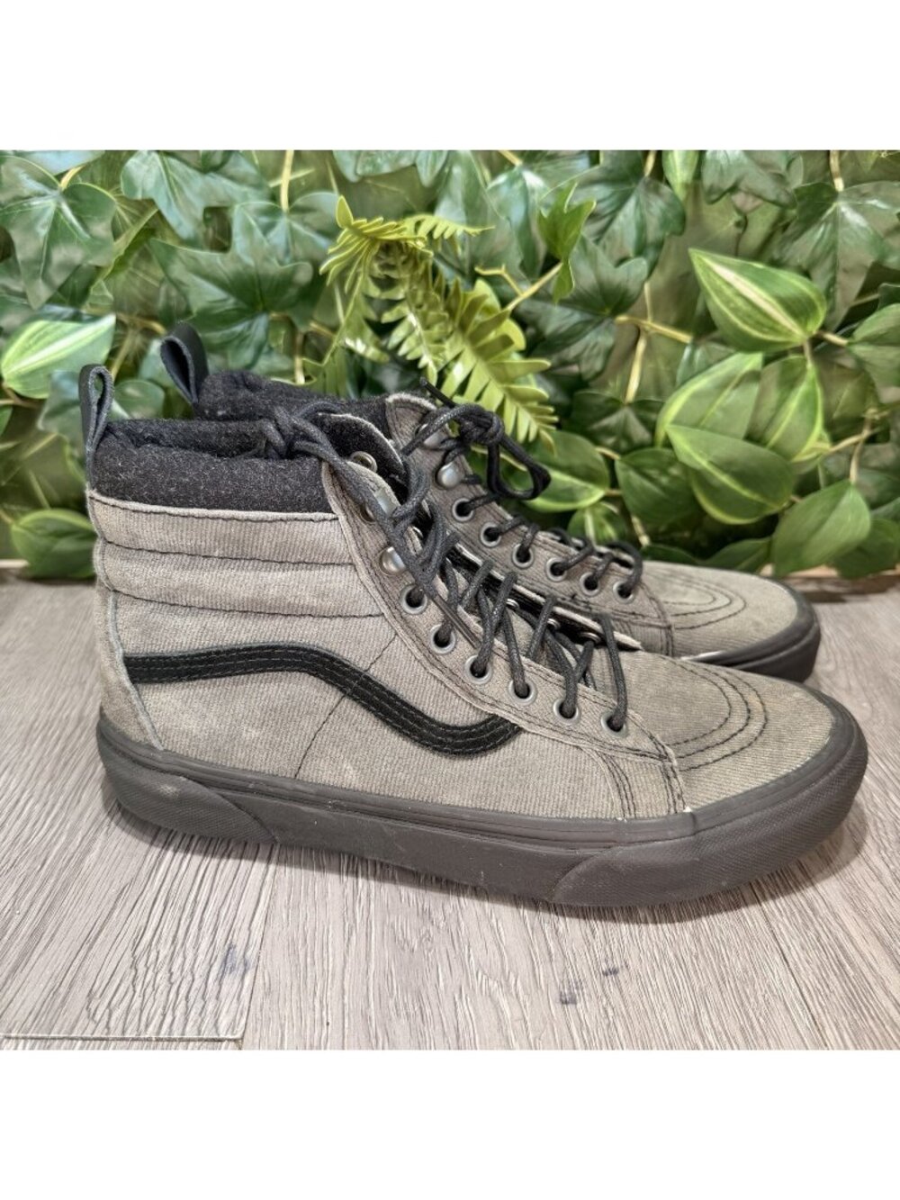 Vans Sk8-Hi MTE Sneaker Shoes Mens 6.5 Womens 8  Old Skool Denim Gray 721454